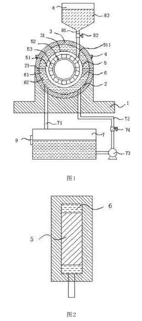 土壤破碎機(jī)的組合式軸承座結(jié)構(gòu)示意圖